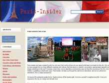 Tablet Screenshot of paris-insider.com
